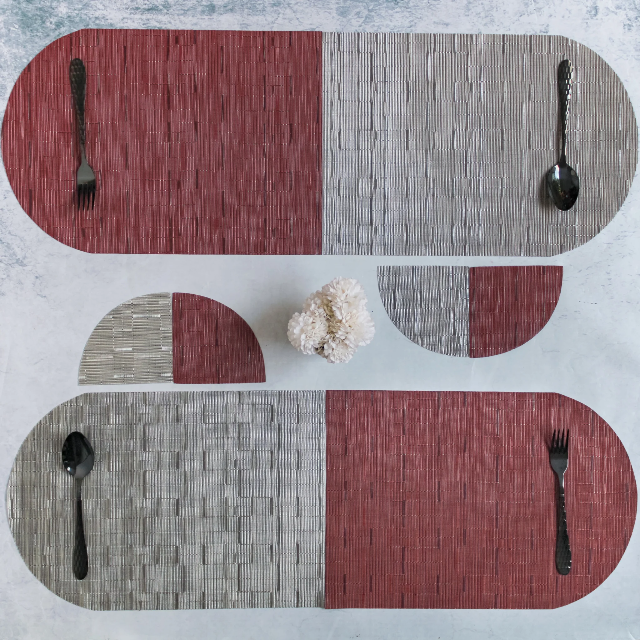 Patterned Coaster and Placemat Set - Image 9