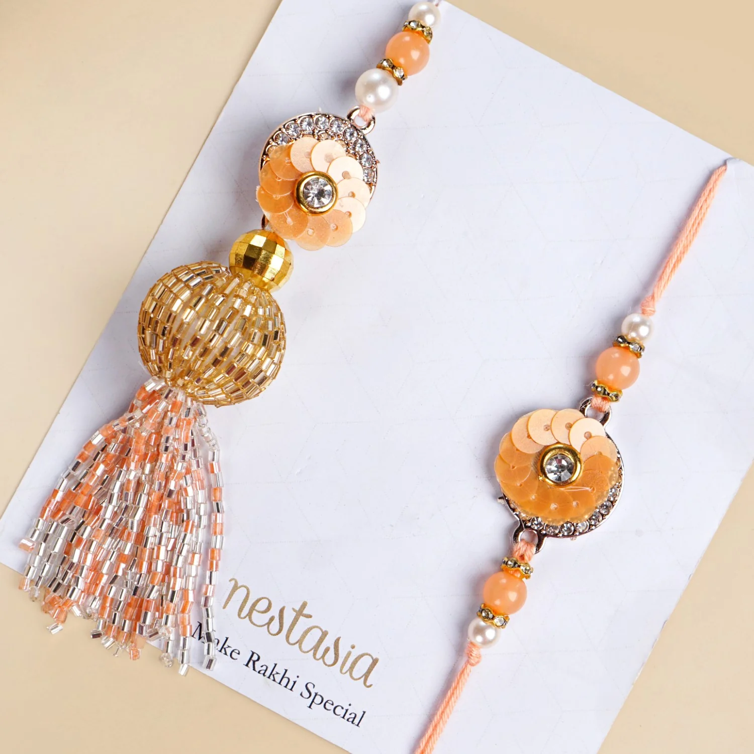 Peach Rakhi Lumba Gift Box - Image 7