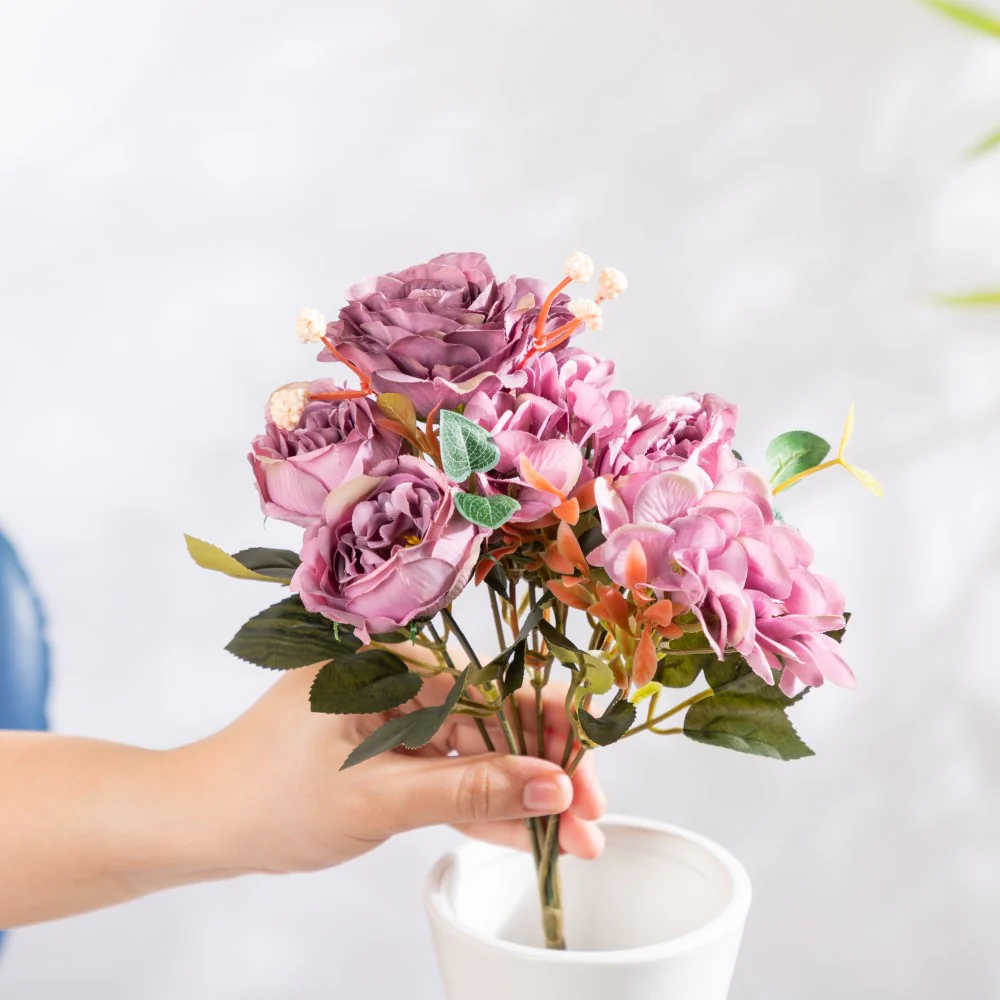 Rose Bouquet Purple - Image 5