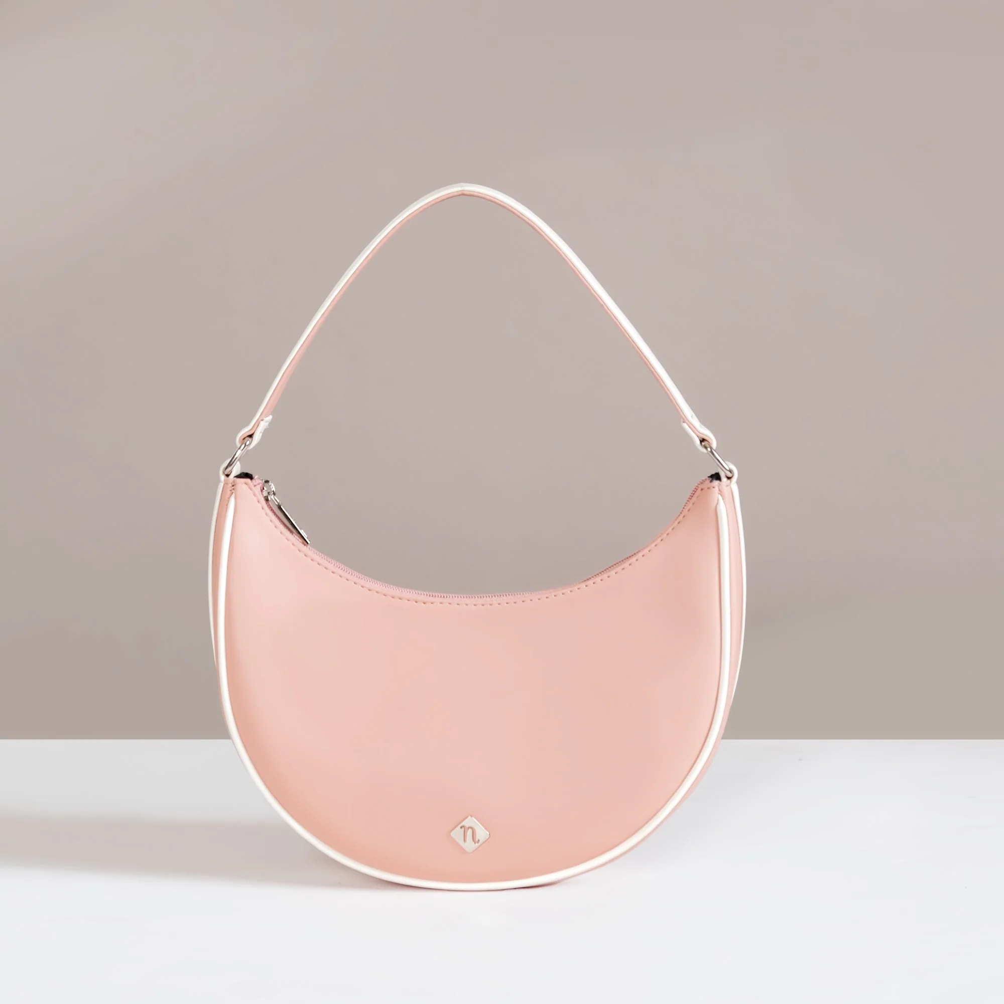 Peachy Glam Half Moon Bag - Image 6