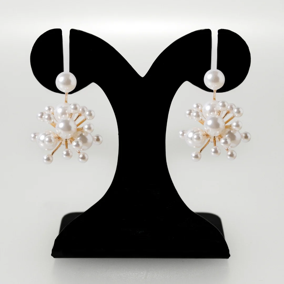 Pearl Cluster Jacket Earrings - Image 6