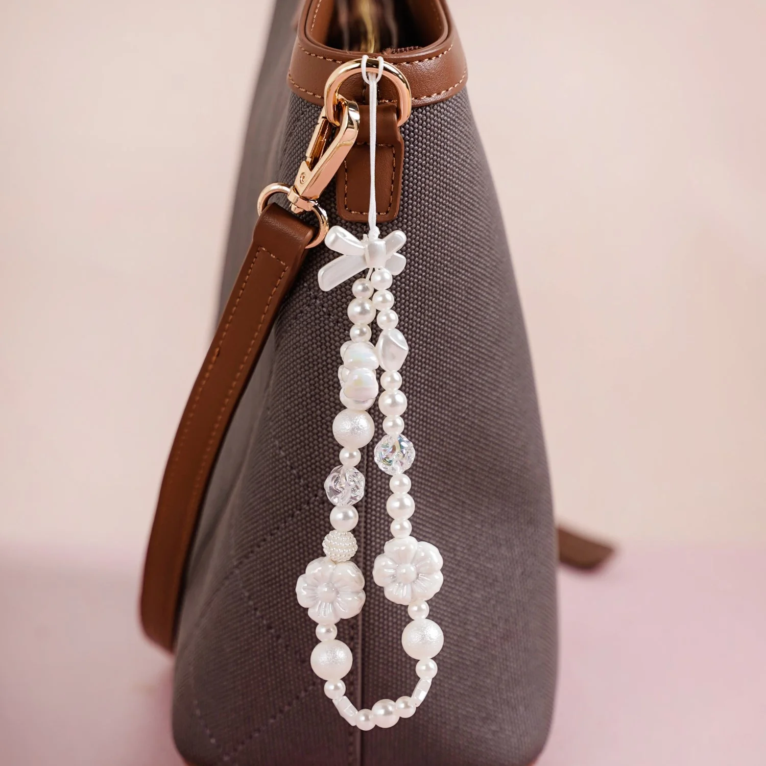 Pearly White Blossoms Phone Lanyard - Image 7
