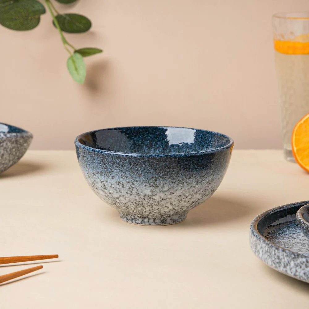 Pebble Glazed Side Bowl Grey 250 ml