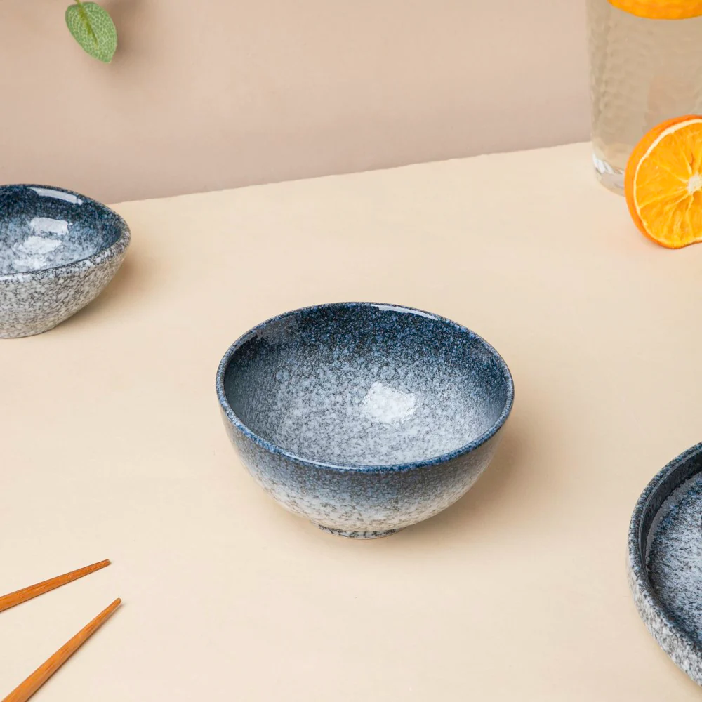 Pebble Glazed Side Bowl Grey 250 ml - Image 2