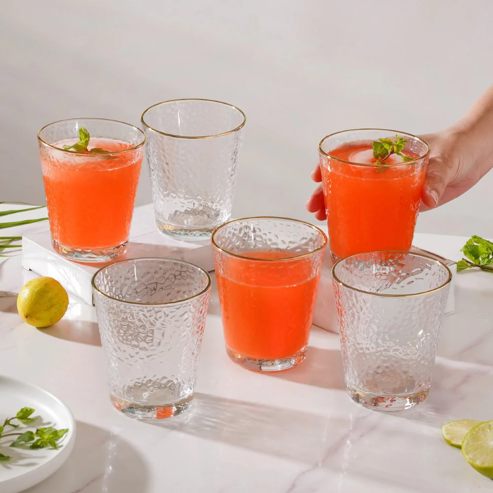 Pebble Textured Short Tumbler Set Of 6 250 ml - Image 2