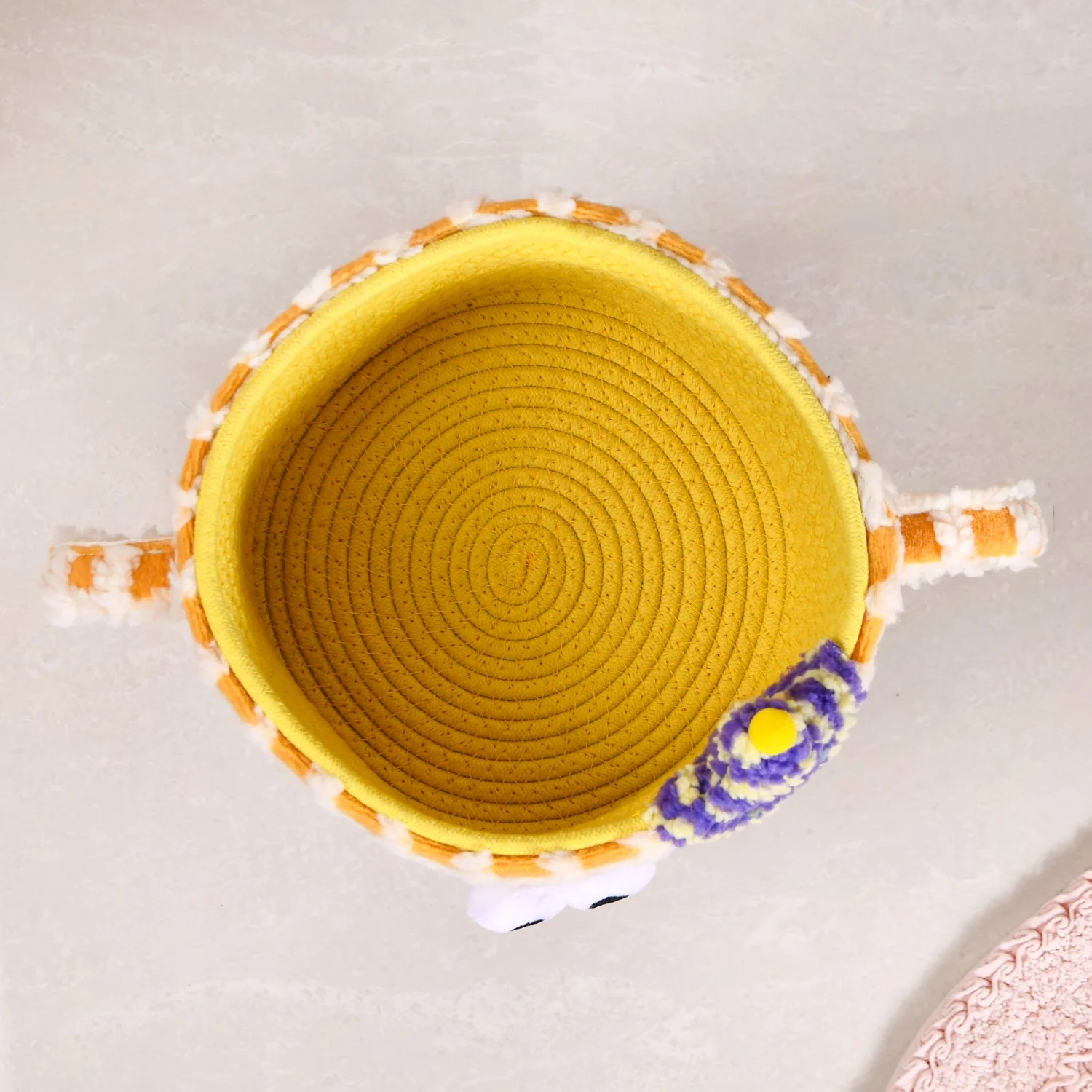 Peek-a-Boo Plush Buddy Storage Basket - Image 7
