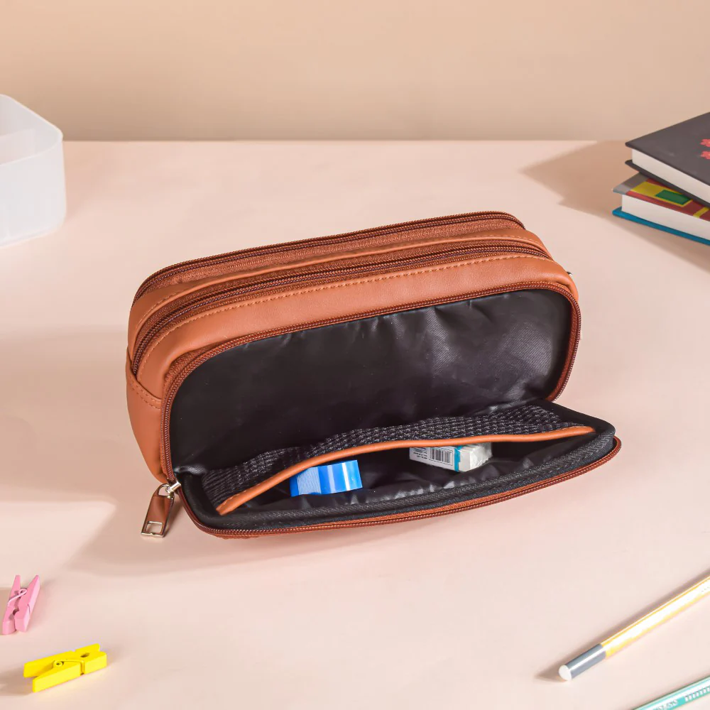 Pencil Bag Tan - Image 6