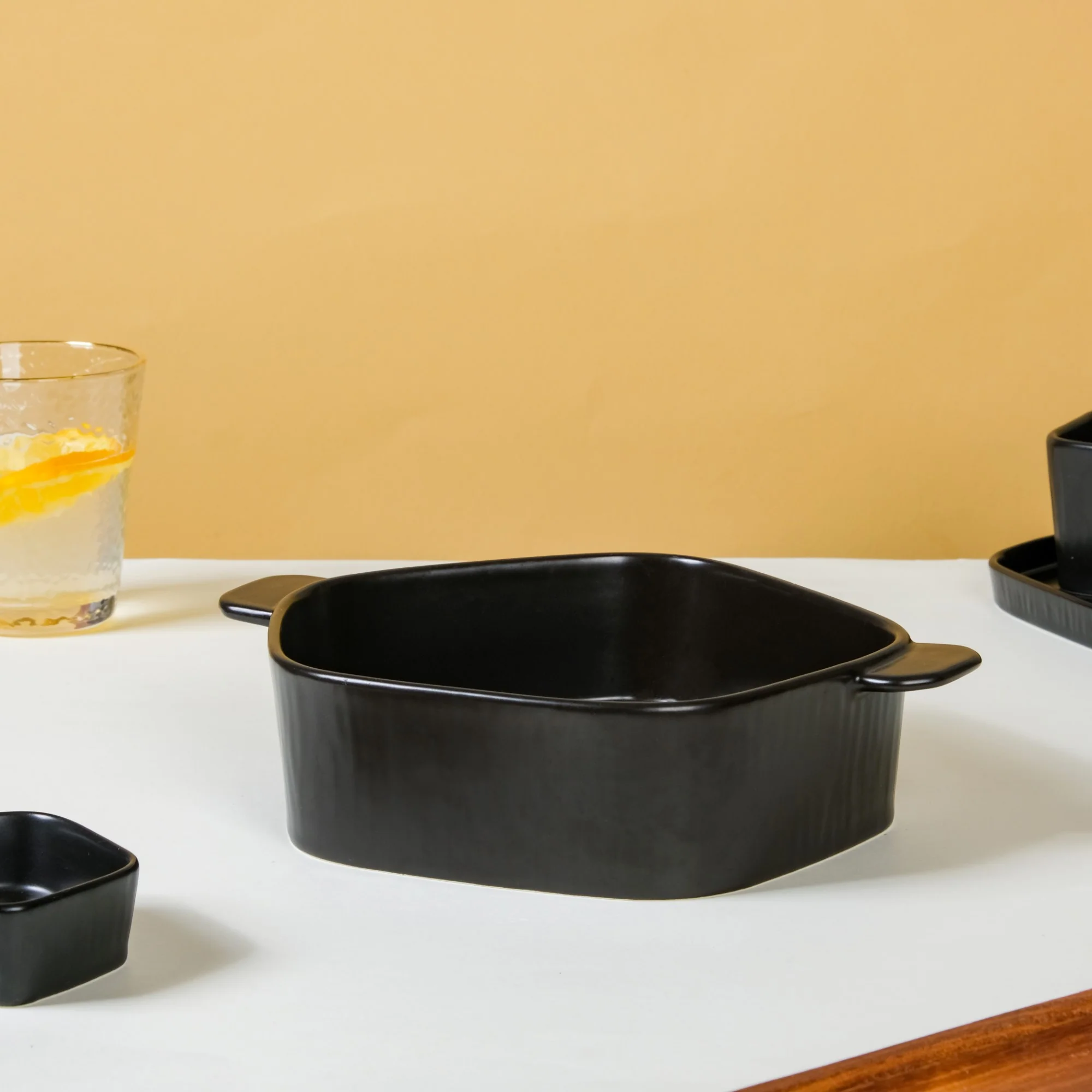 Pentagon Black 19 Piece Dinner Set For 4 - Image 7