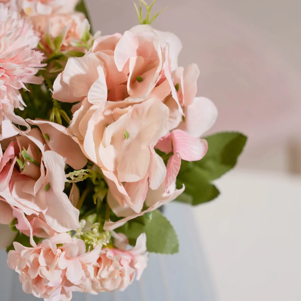 Artificial Flower Bunch Peony Light Pink - Image 7