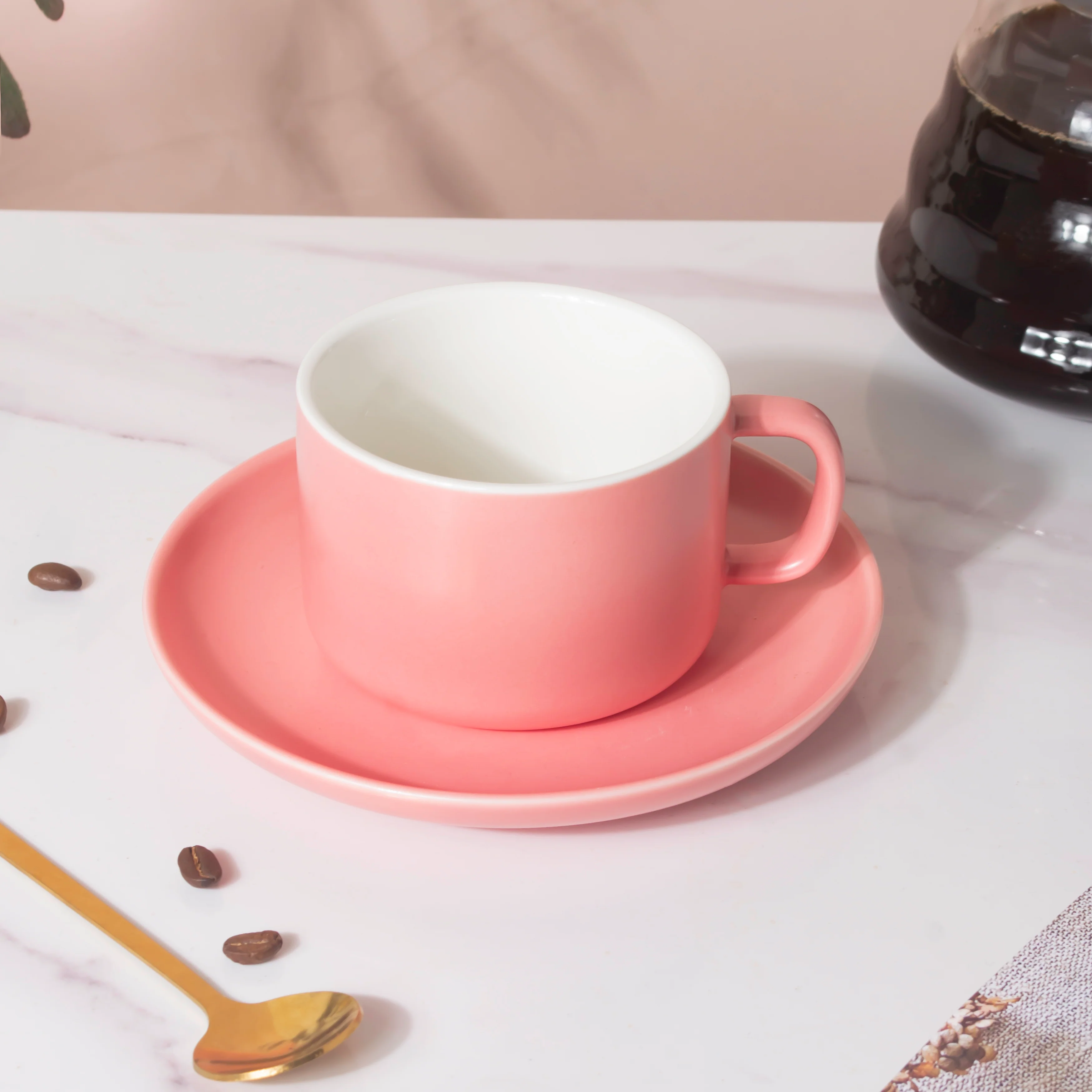 Peony Pink Teacup And Saucer - Image 5