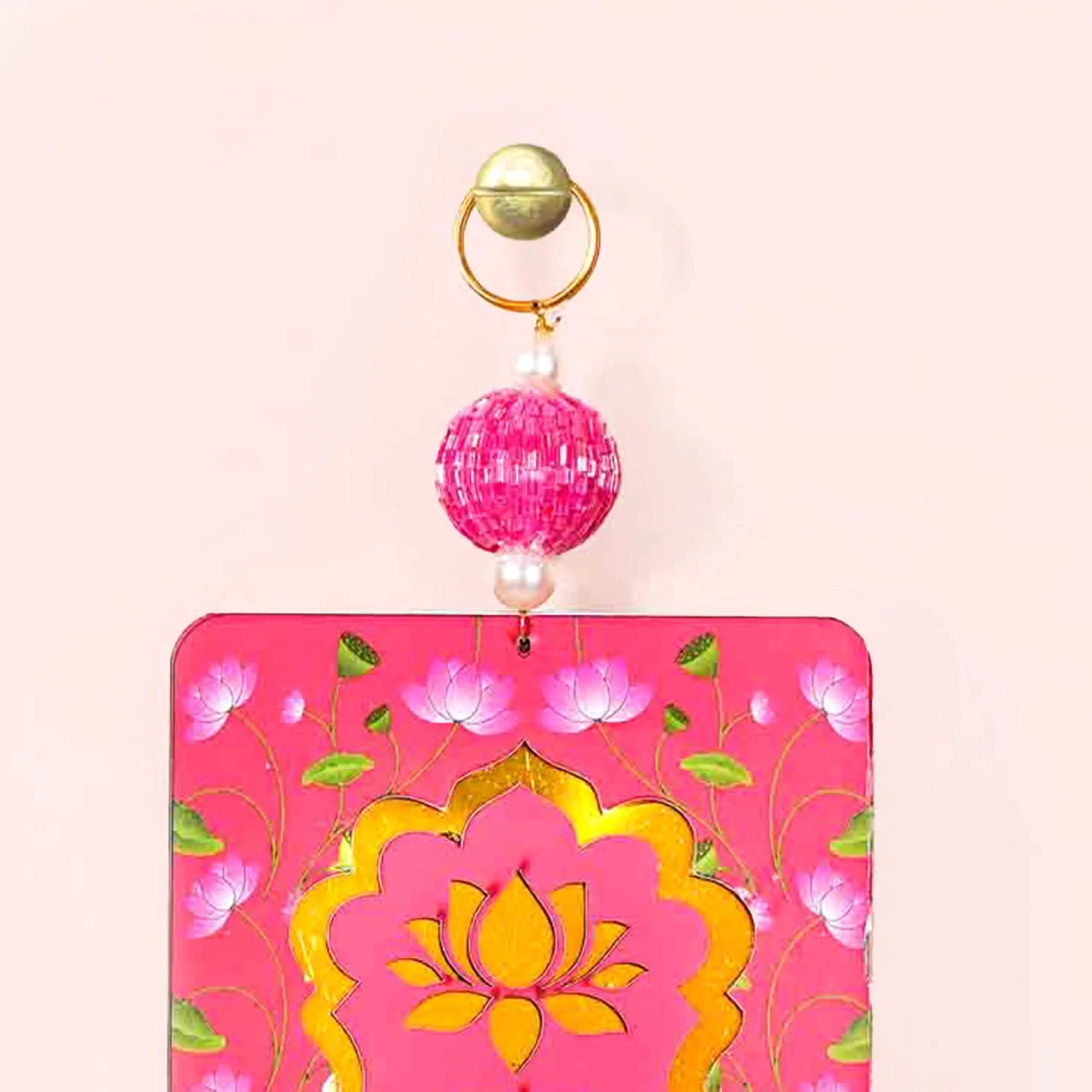Pichwai Cow And Lotus Wall Hanging Set Of 2 - Image 8