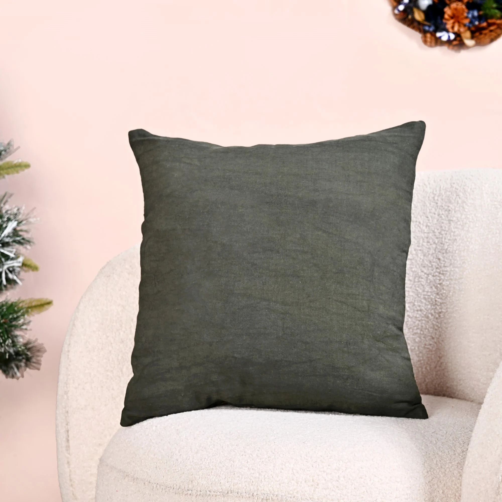 Pine Trees Under The Night Sky Sofa Cushion Cover 40x40cm - Image 7