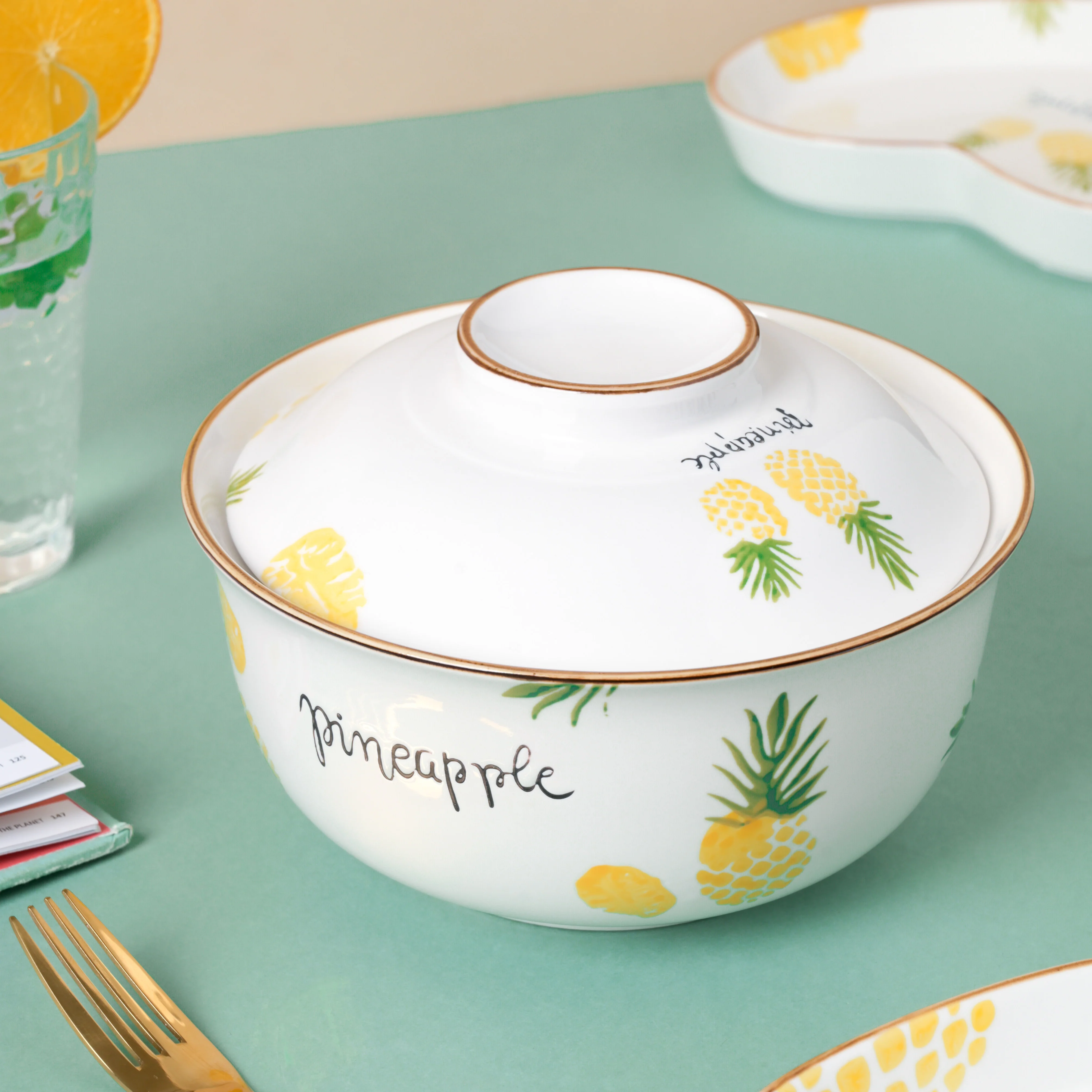 Pineapple Heart Supper Set For 4 - Image 5