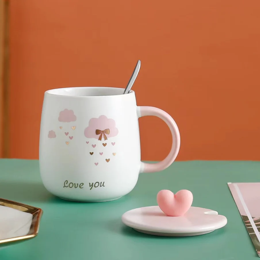 Pink And White Mug - Image 5