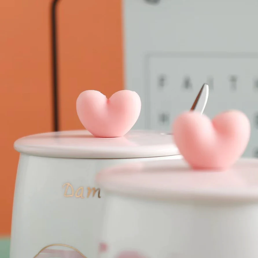 Pink And White Mug - Image 9