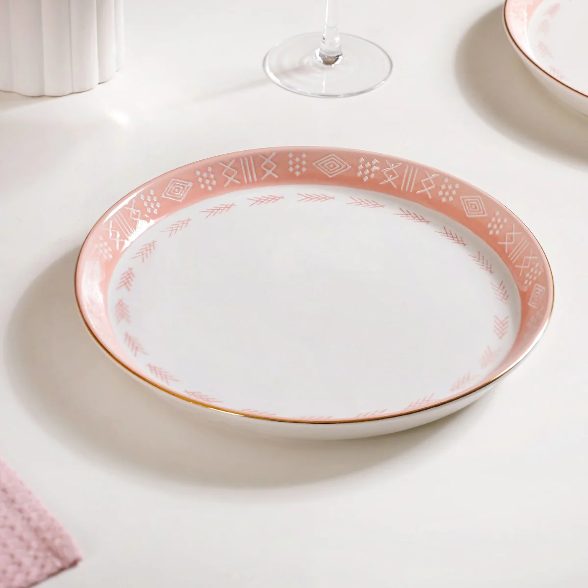 Pink Azo Dinner Plate Set Of 4 10 Inch - Image 6