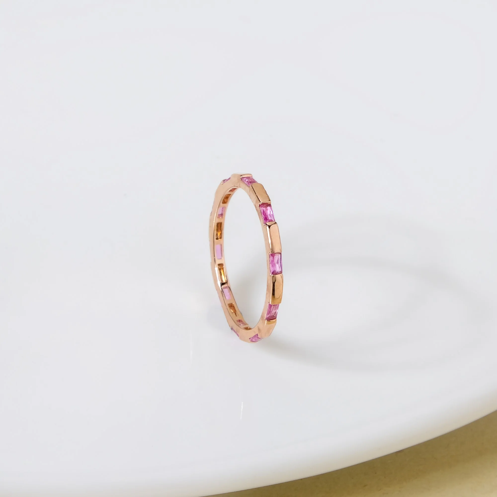 Pink Blush Rose Gold Statement Ring - Image 5