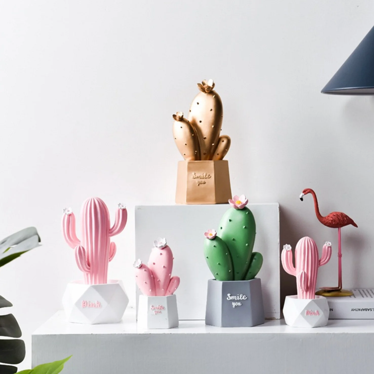 Pink Cactus Statue - Image 3