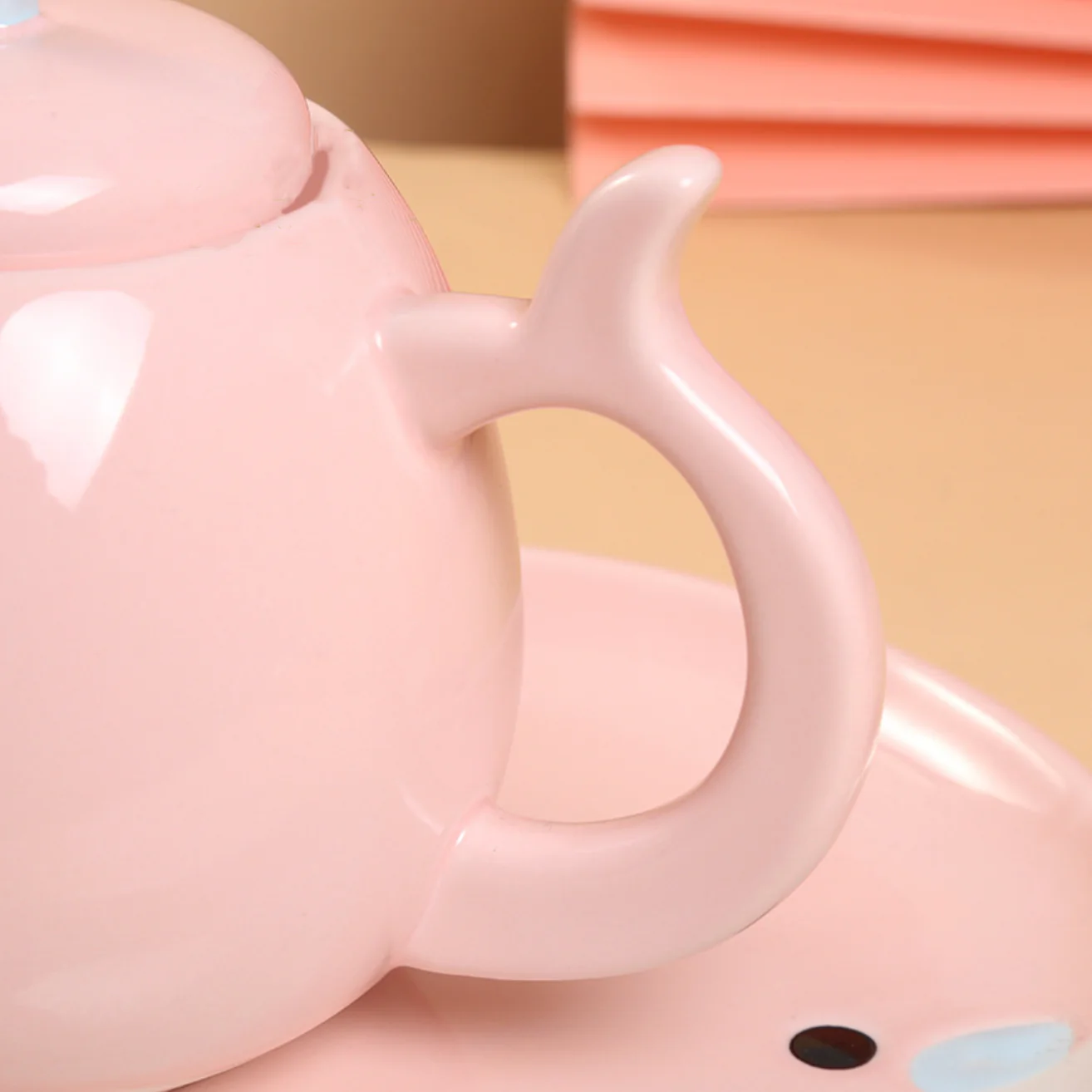Pink Cute Whale Tea Set - Image 11