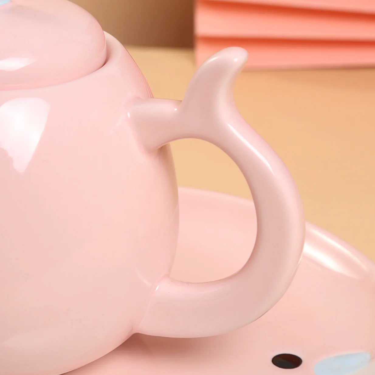Pink Cute Whale Tea Set - Image 13
