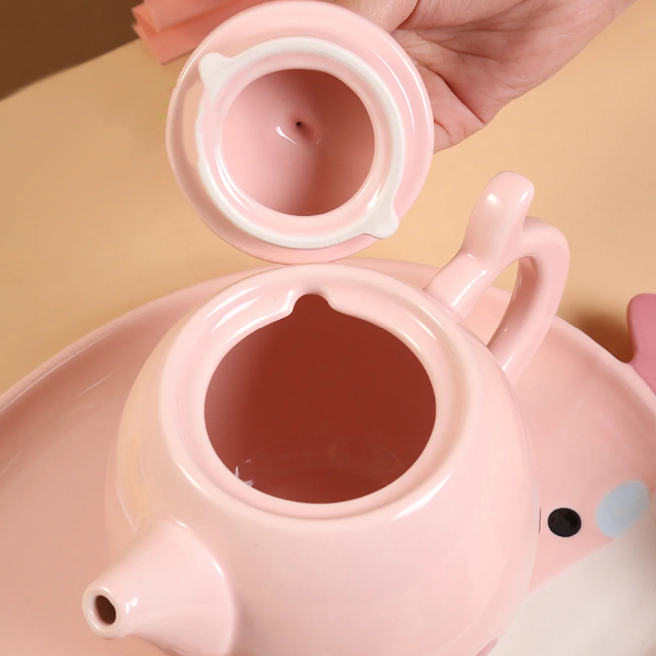 Pink Cute Whale Tea Set - Image 8