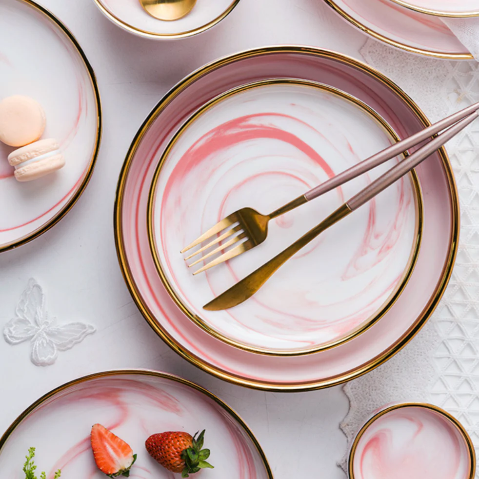 Pink Marble Plate - Image 2