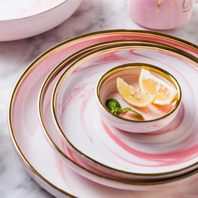 Pink Marble Plate - Image 4