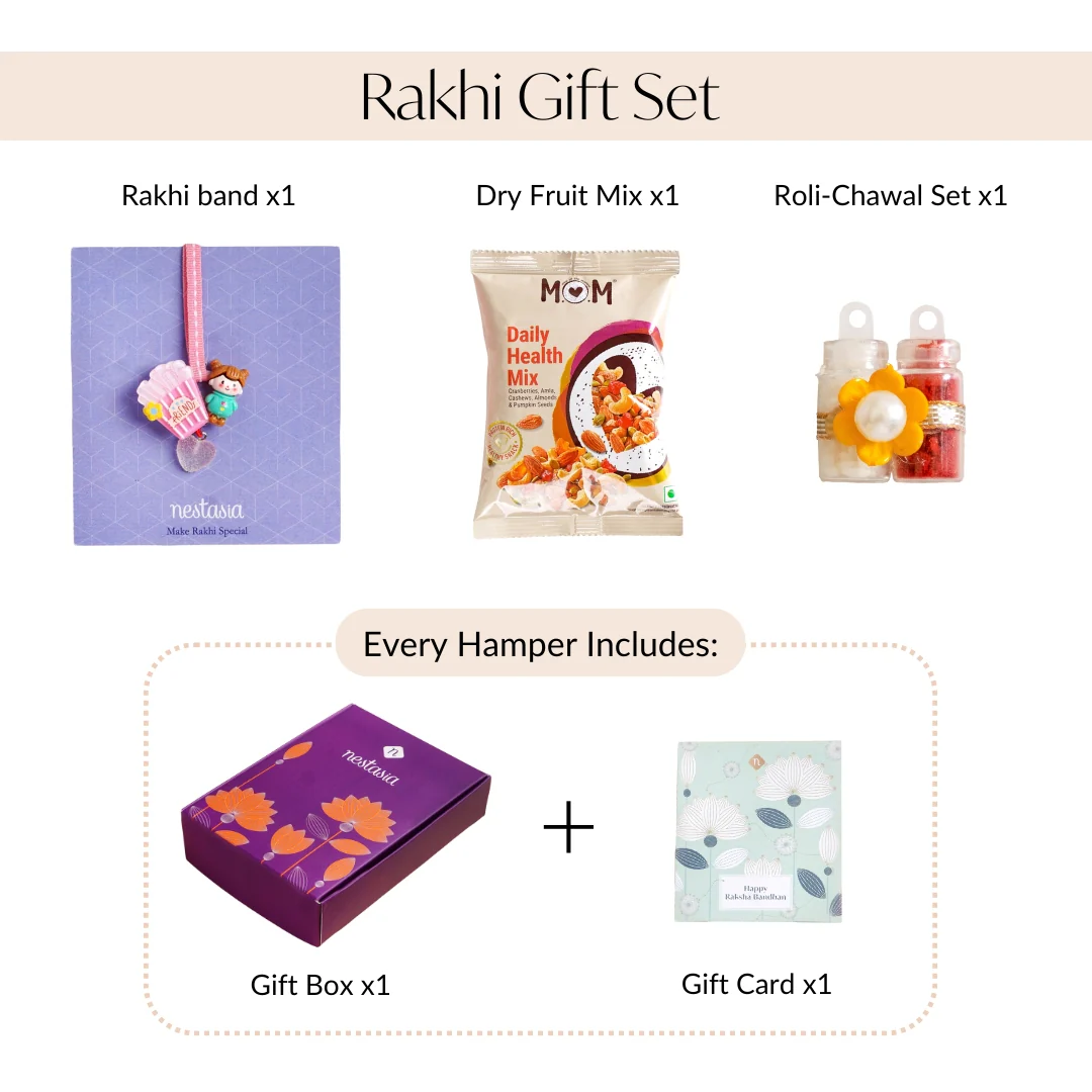 Pink Doll Rakhi For Kids - Image 4