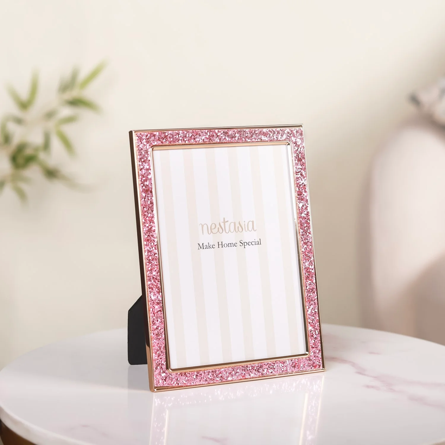 Pink Glitter Photo Frame 7.5"x6"
