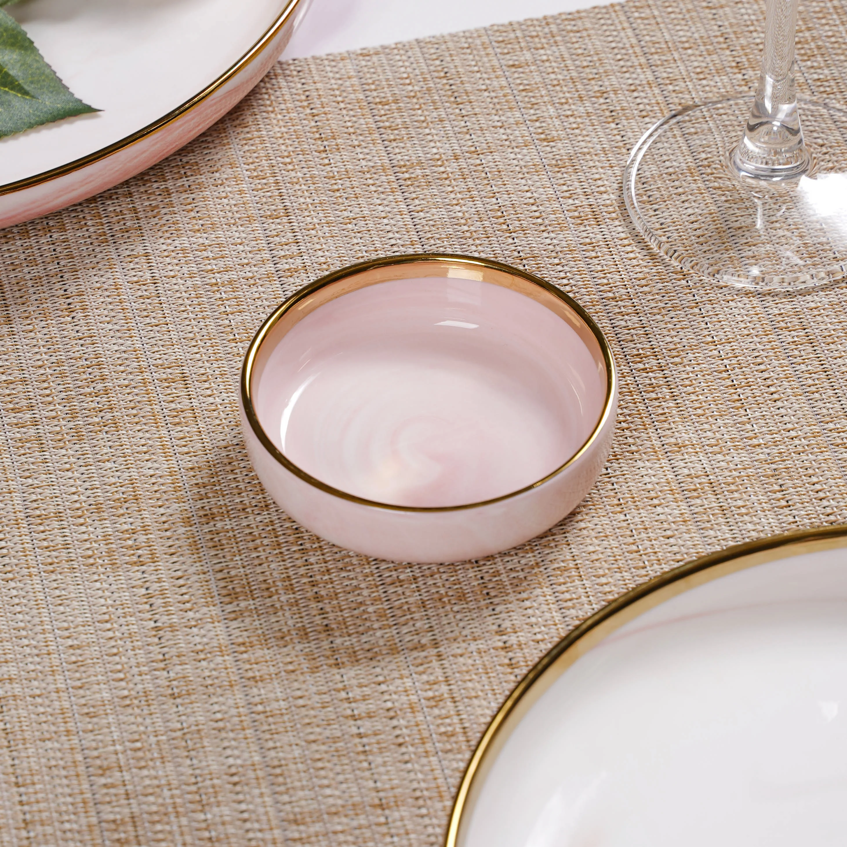 Pink Marble 26 Piece Dinnerware For 6 - Image 8