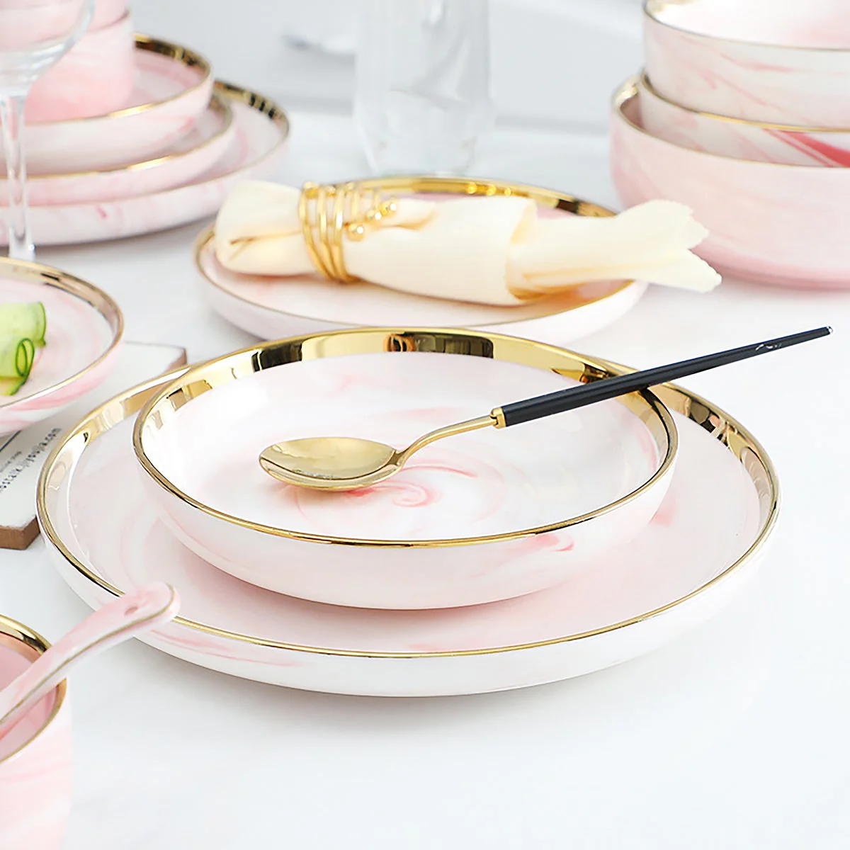 Pink Marble Deep Dish - Image 3