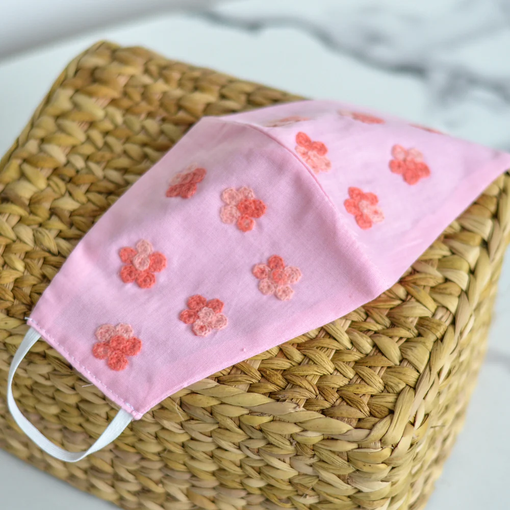 Cloth Flower Mask - Image 2