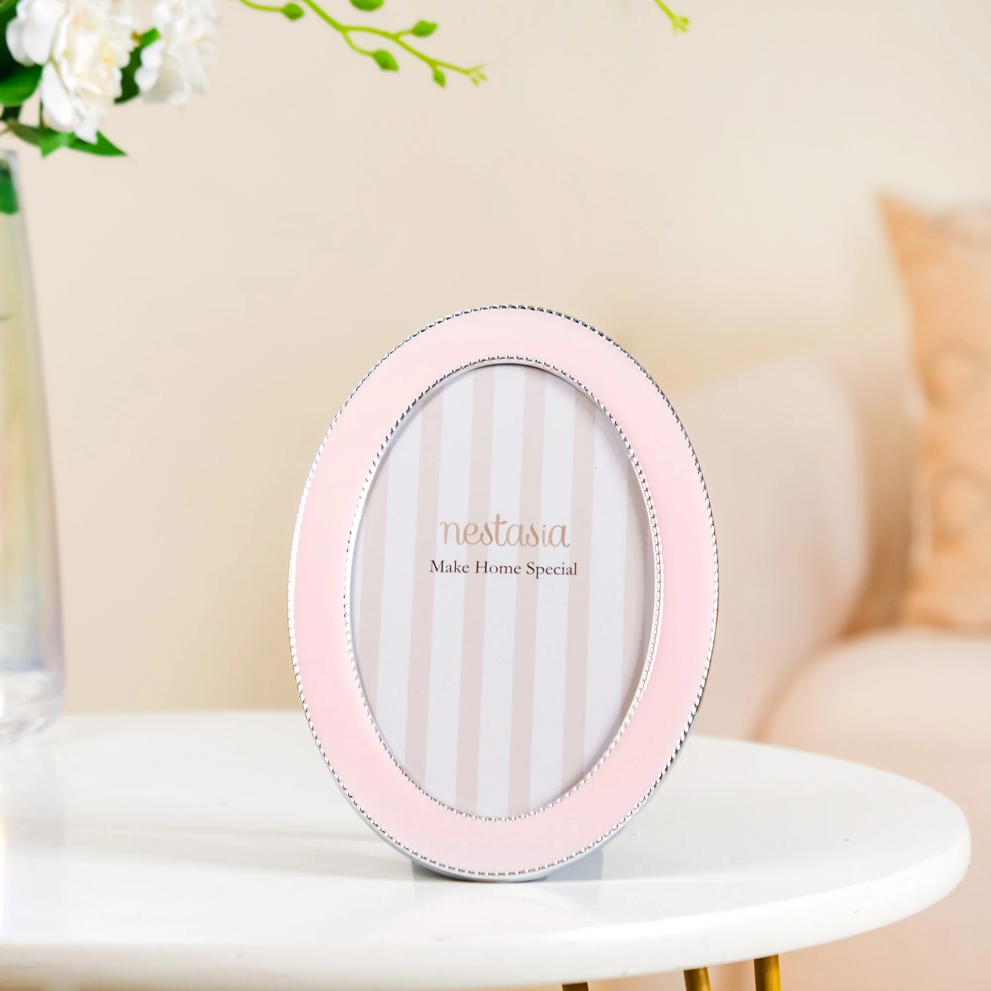 Pink Paradise Oval Photo Frame 7"x5" - Image 7
