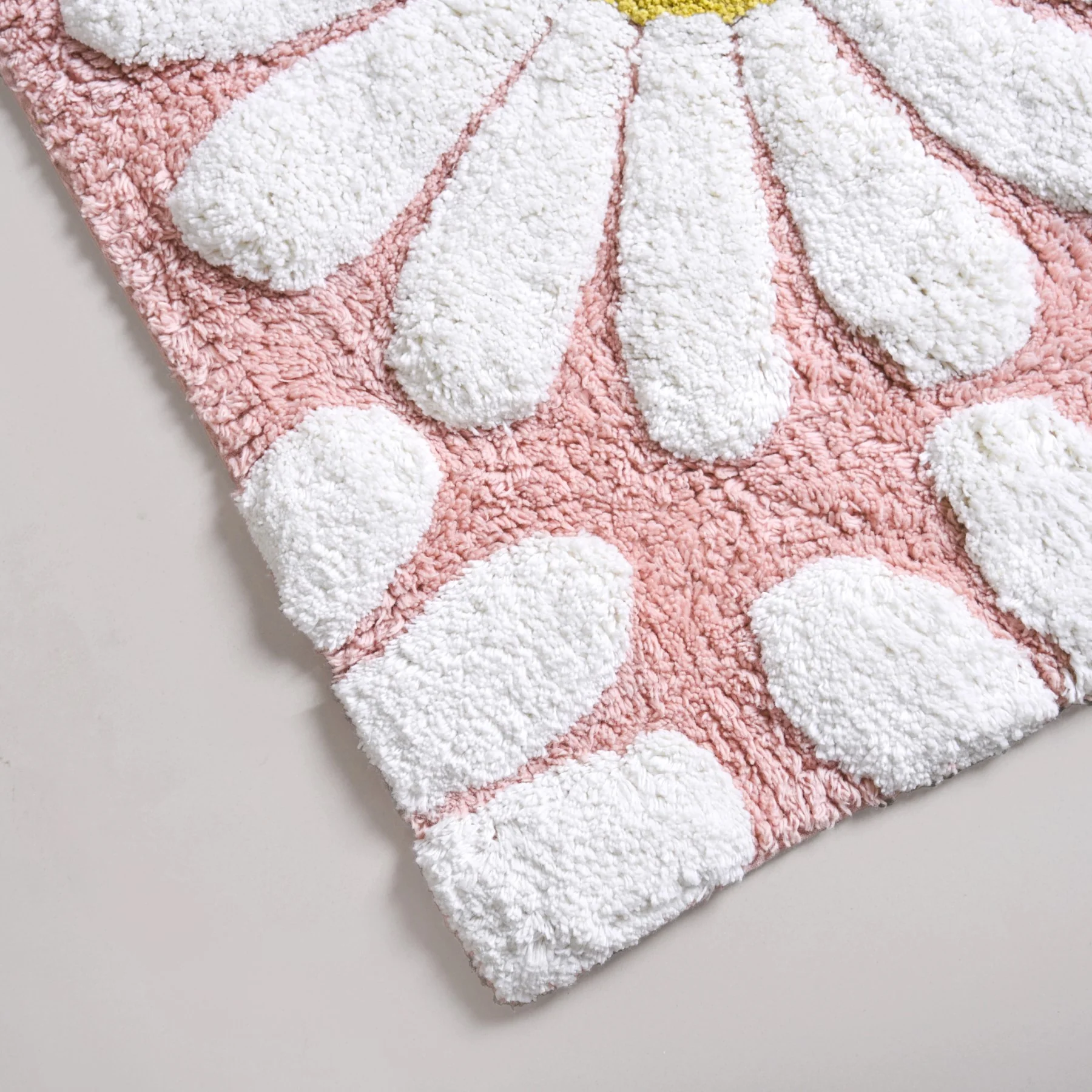 Pink Roseate Cotton Anti Slip Floor Mat 85x53cm - Image 6