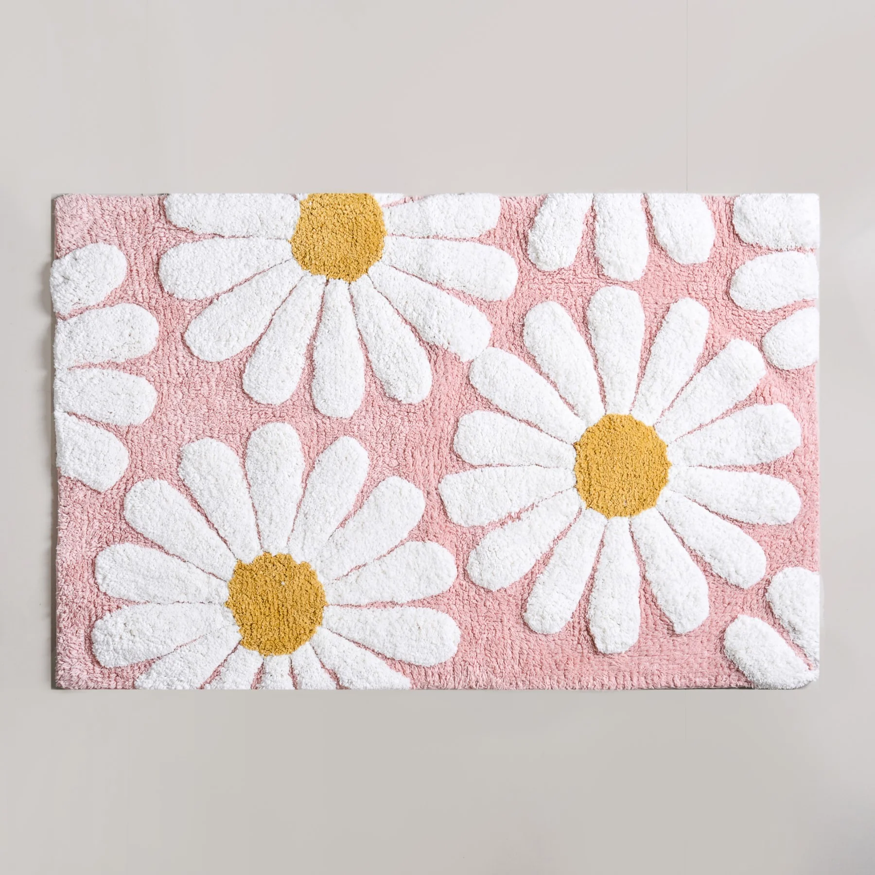 Pink Roseate Cotton Anti Slip Floor Mat 85x53cm - Image 8