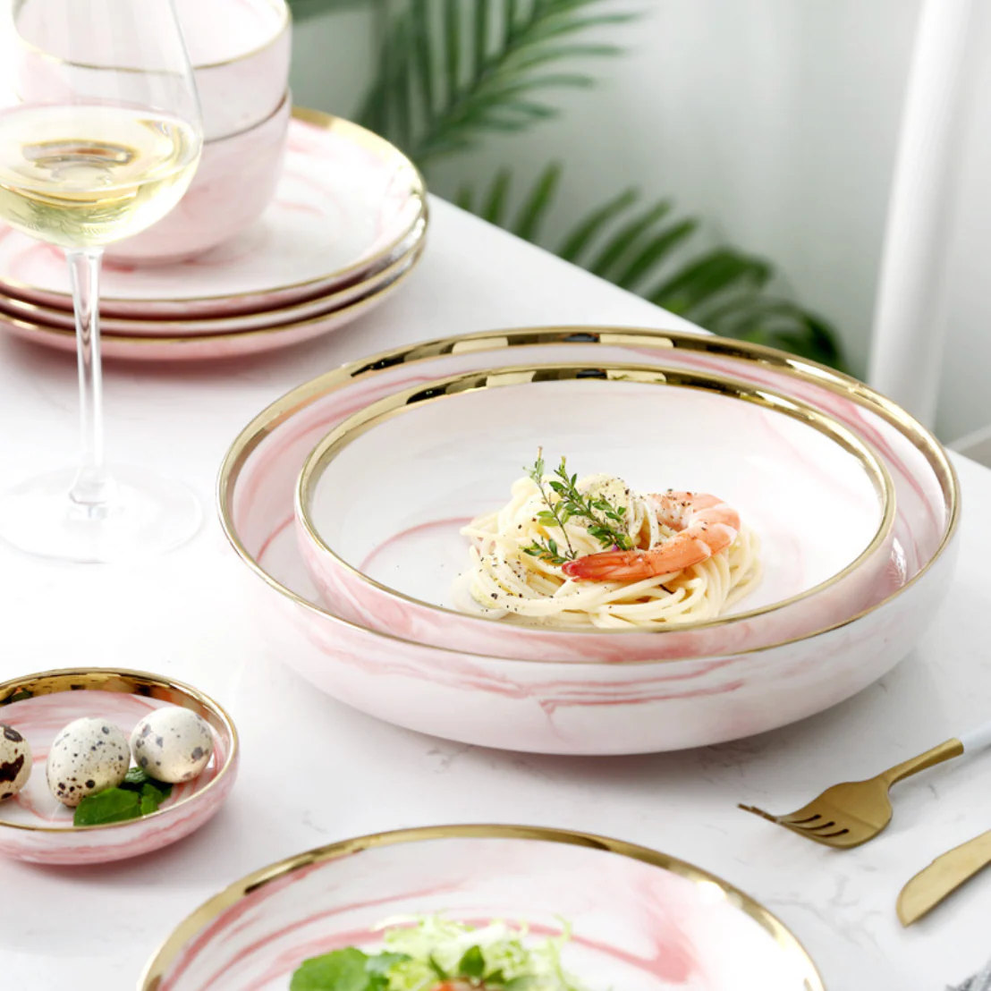 Pink Marble Bowls - Image 5
