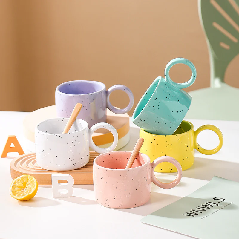 Pink Speckled Mug - Image 4