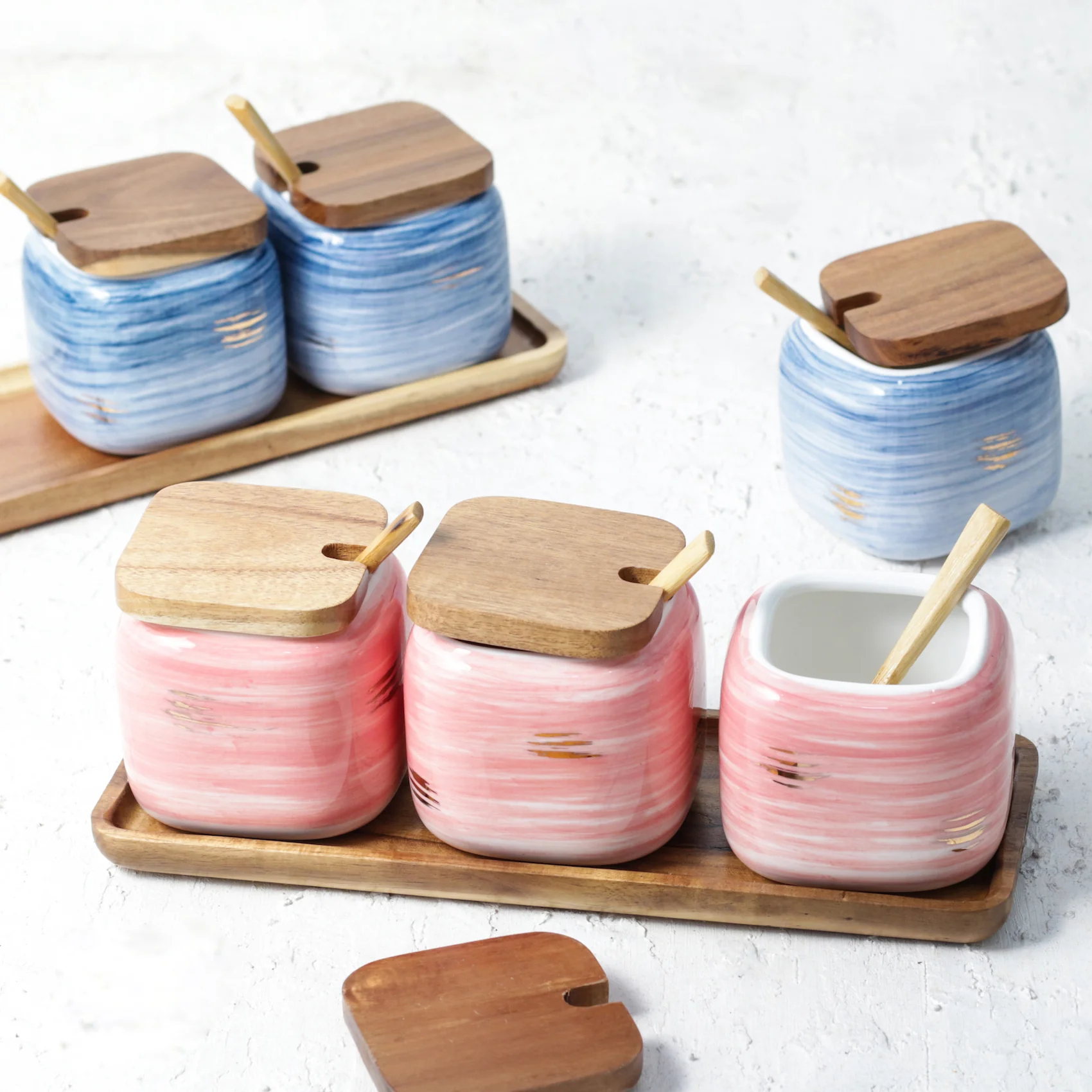 Pink Spice Jar Set - Image 4