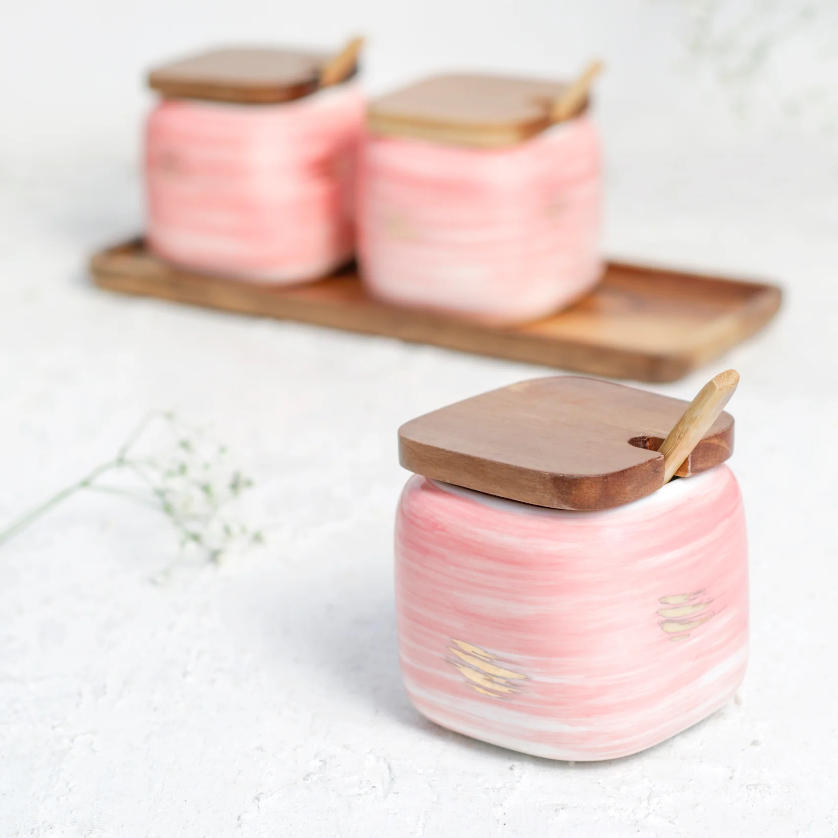 Pink Spice Jar Set - Image 7