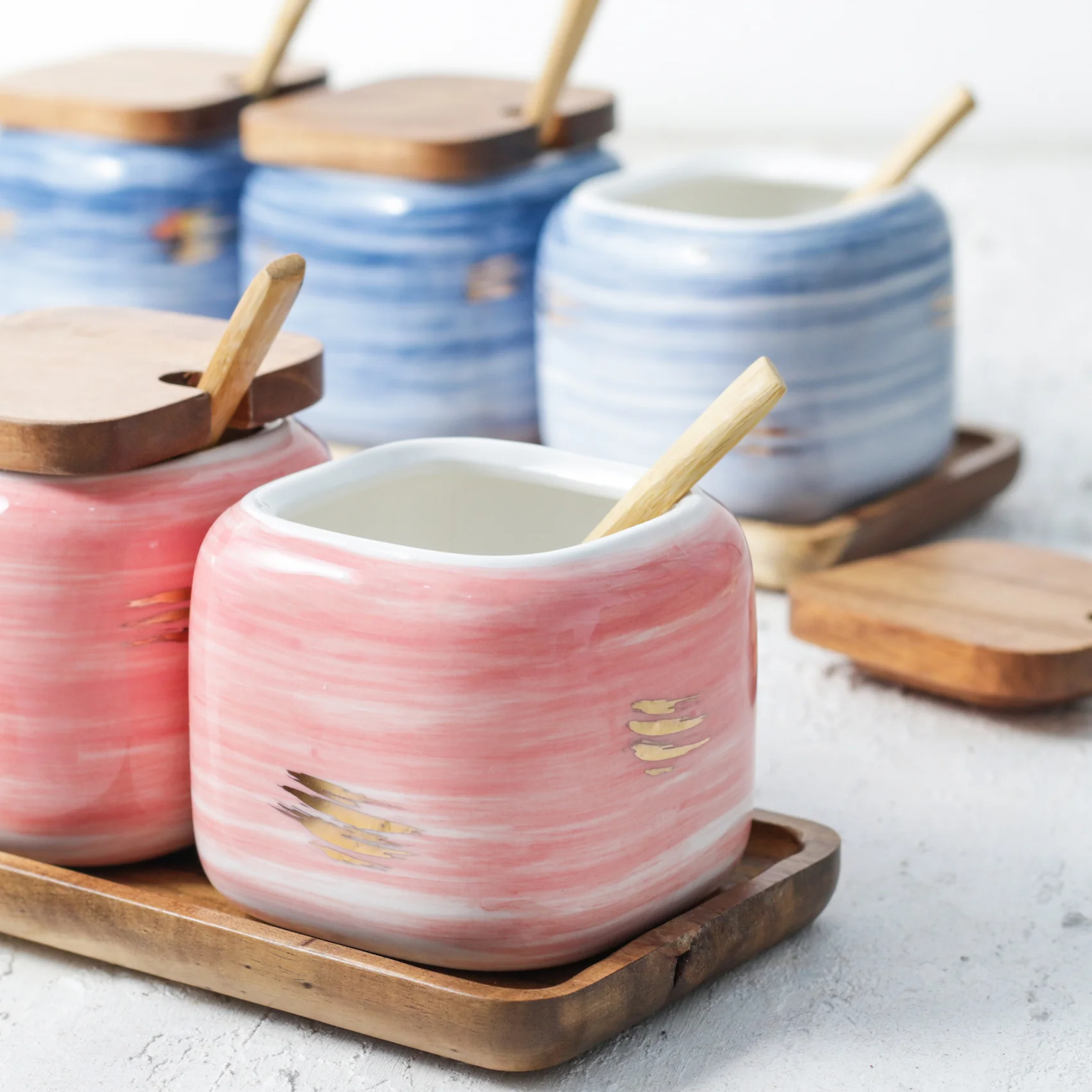 Pink Spice Jar Set - Image 9