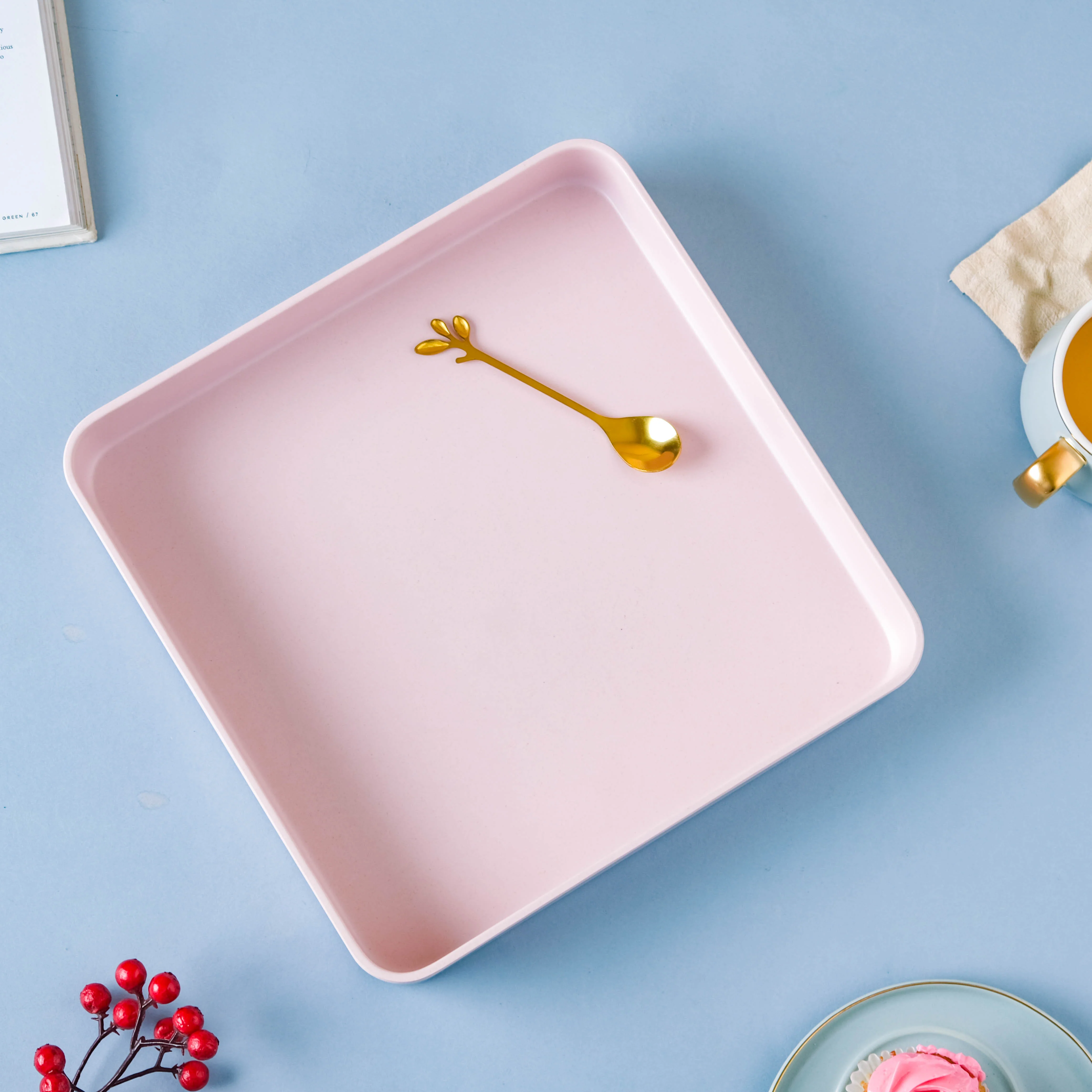 Pink Square Tray - Image 7