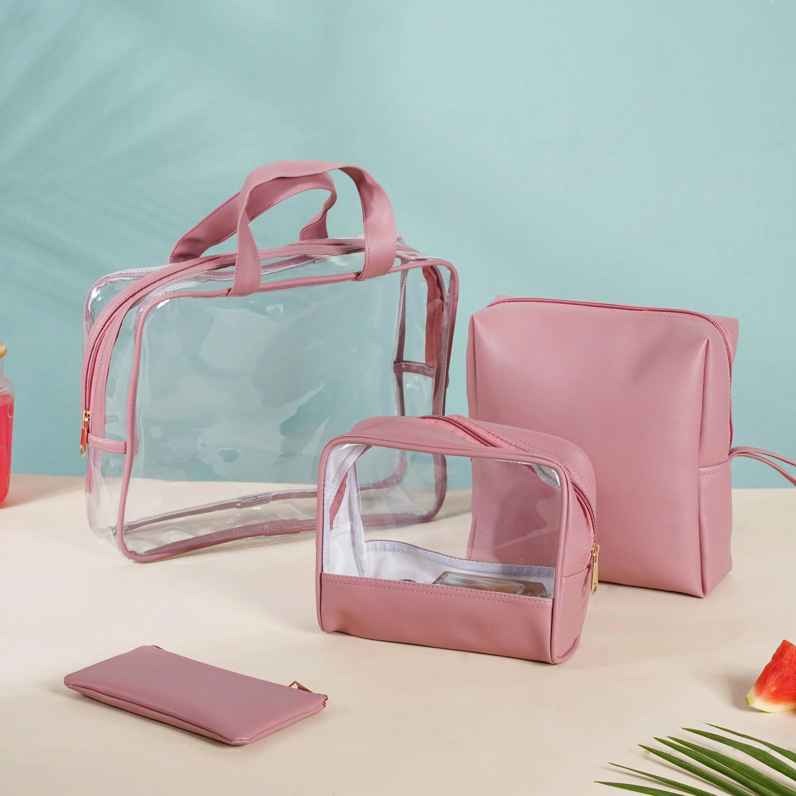 Pink Travel Kit Set of 4 - Image 3
