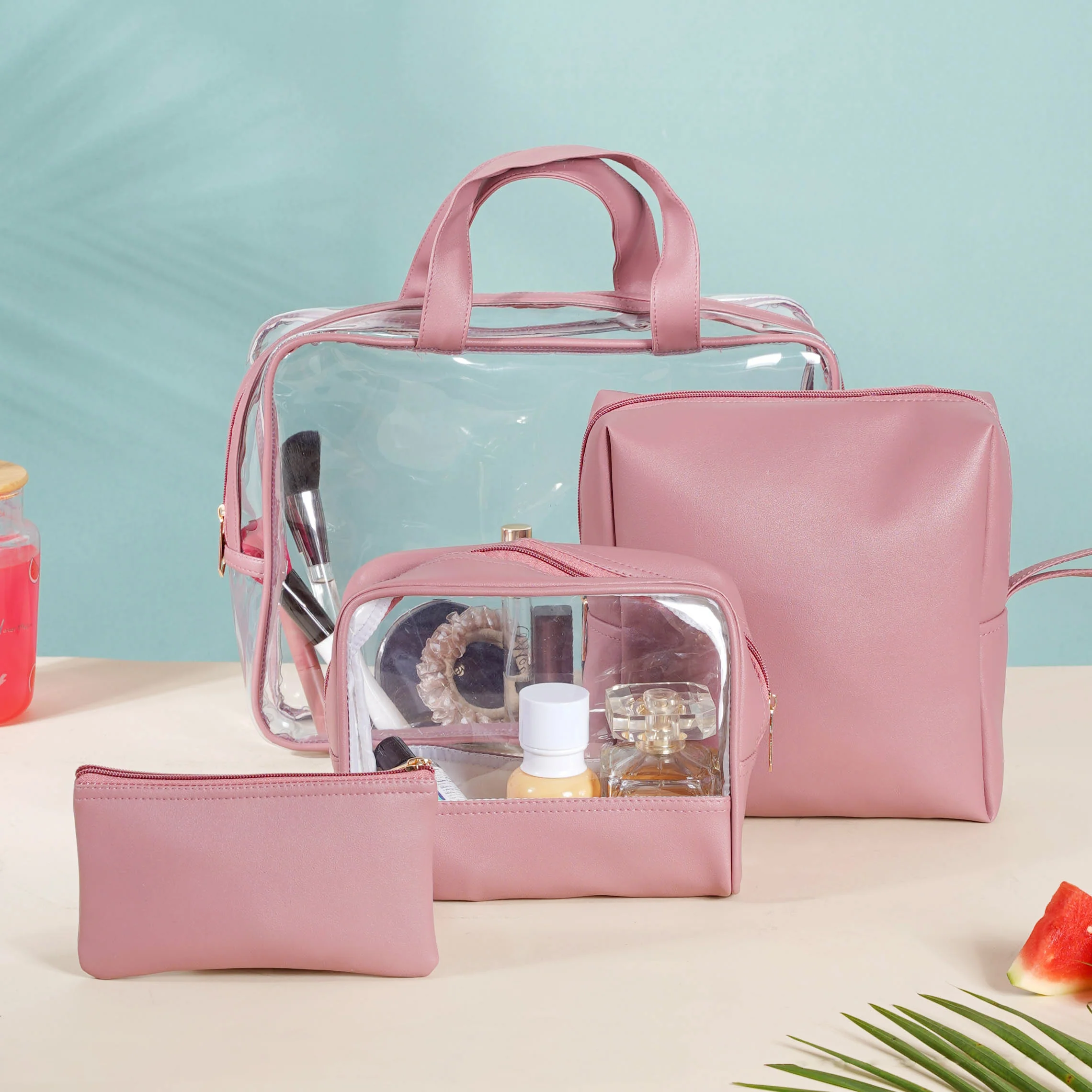 Pink Travel Kit Set of 4 - Image 4