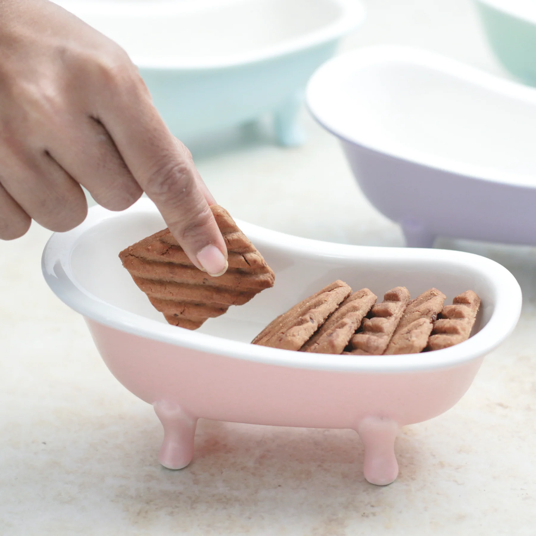 Pink Tub Ceramic Snack Bowl 200 ml - Image 3