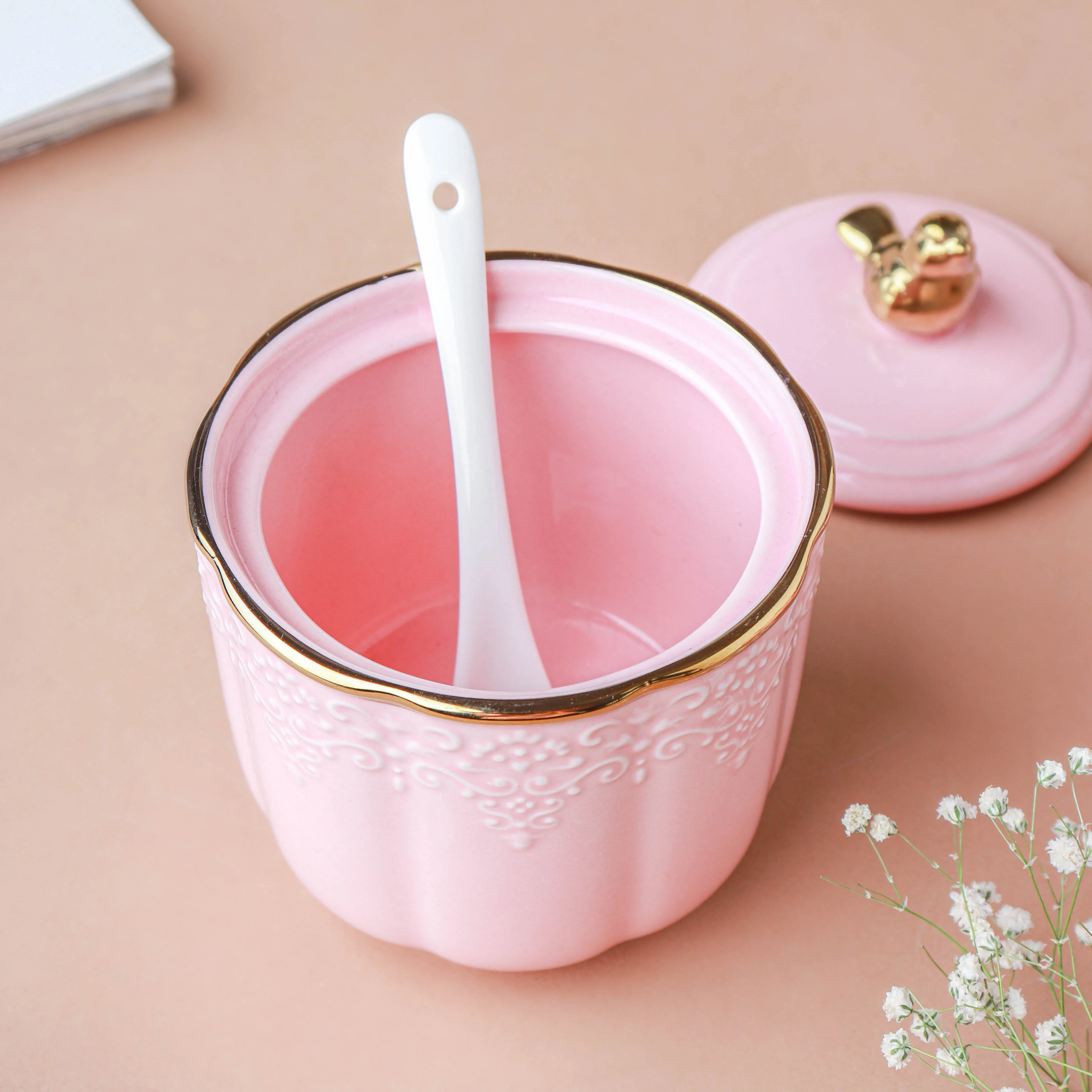 Pink Vintage Spice Jar Set of 3 - Image 7