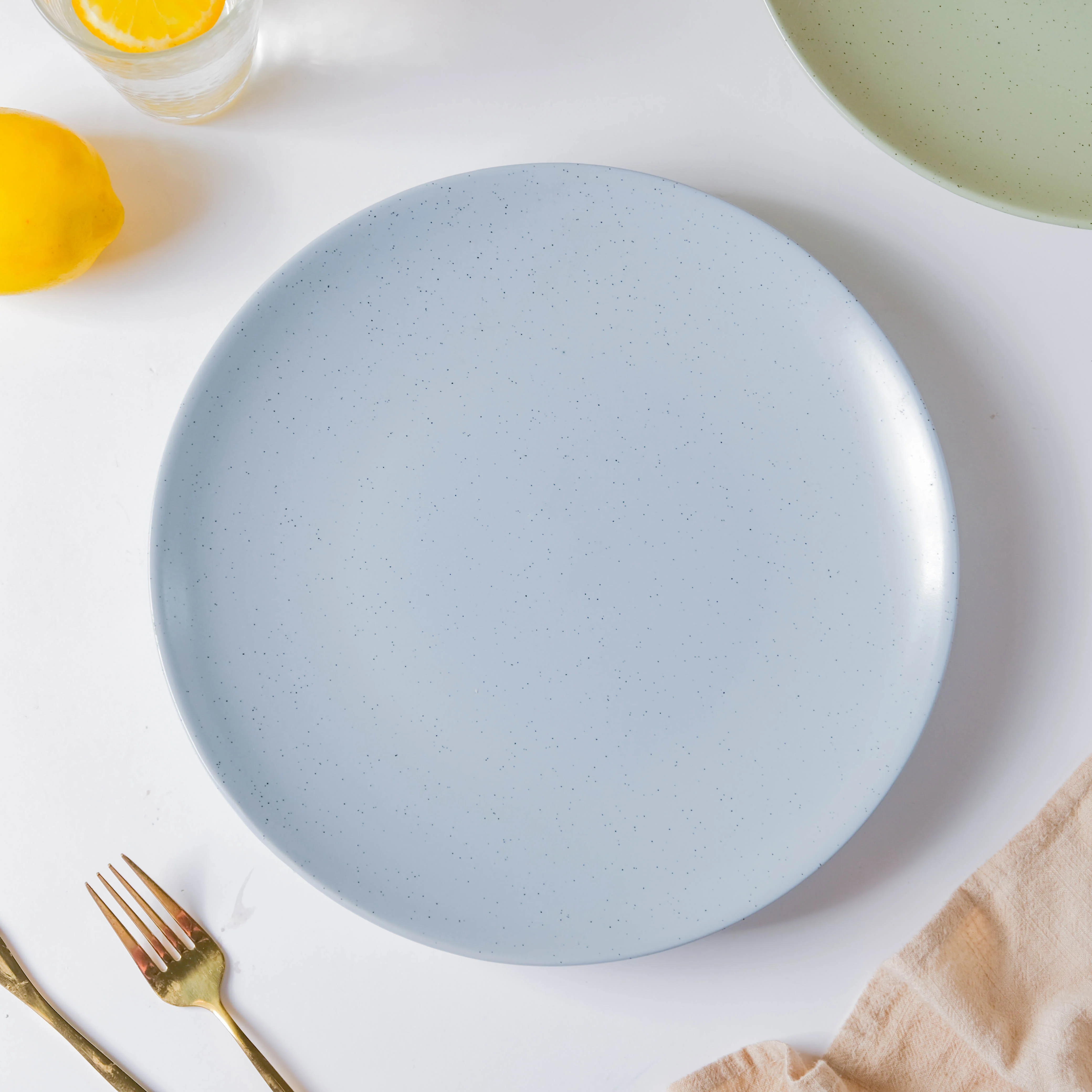 Pixie Glaze Dinner Plate Blue 11 Inch - Image 3