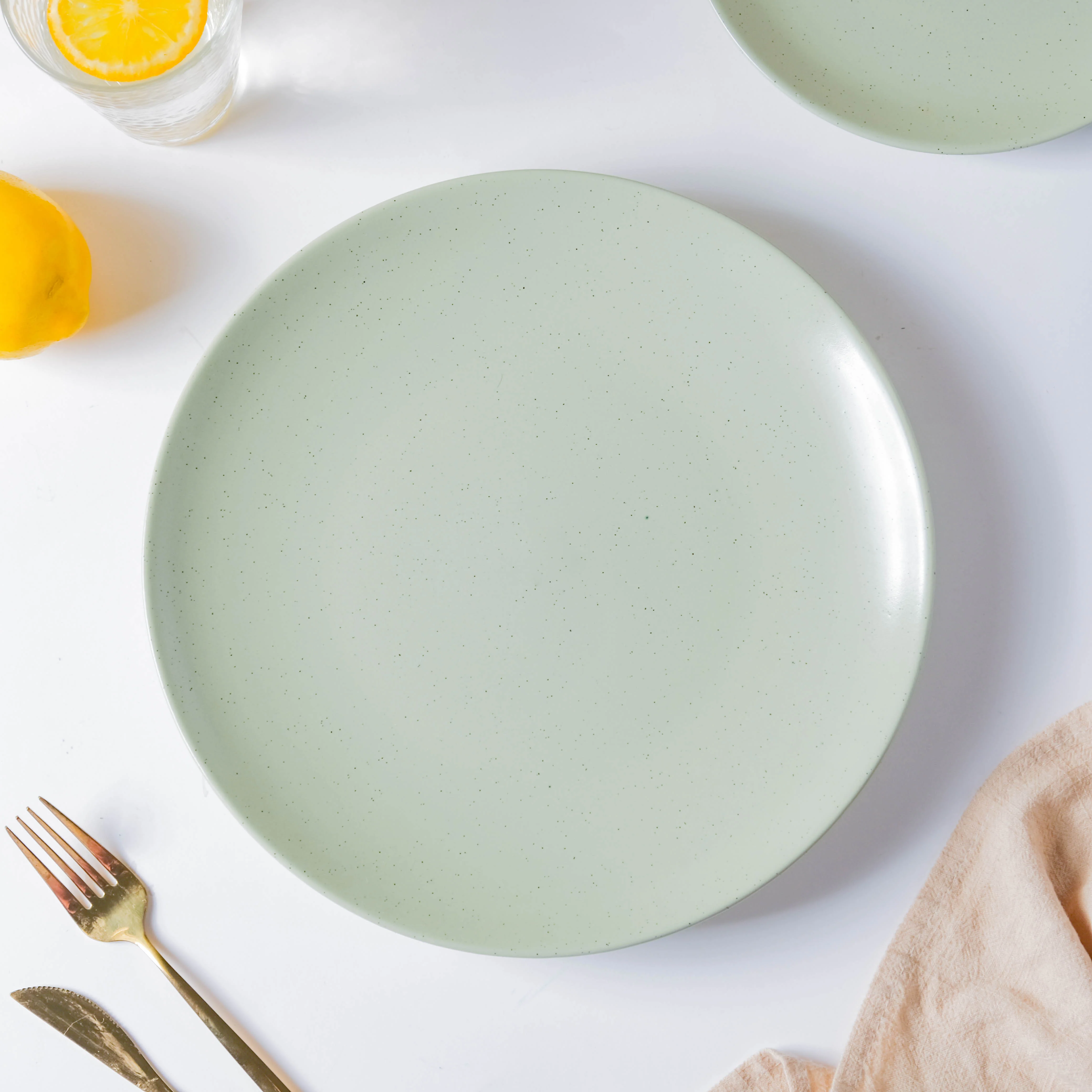Pixie Glaze Dinner Plate Green 11 Inch - Image 5