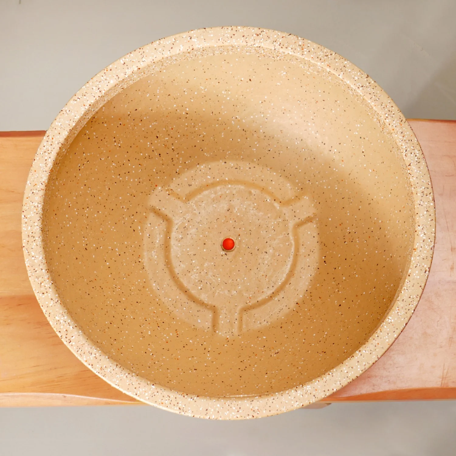 Planterra Beige Round Lotus Planter 15x9 Inch - Image 6