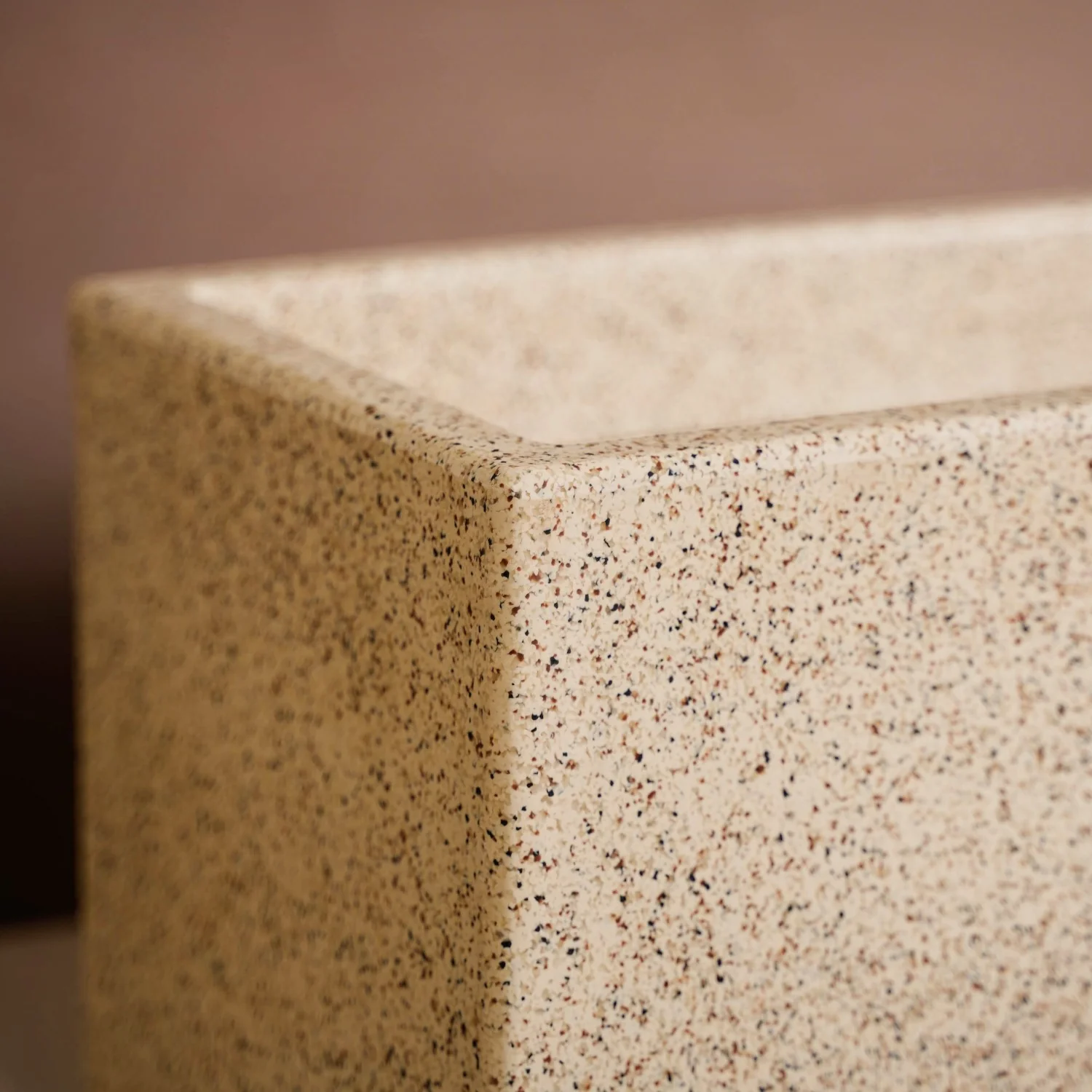 Planterra Modern Beige Trough Planters 24x8 Inch - Image 6