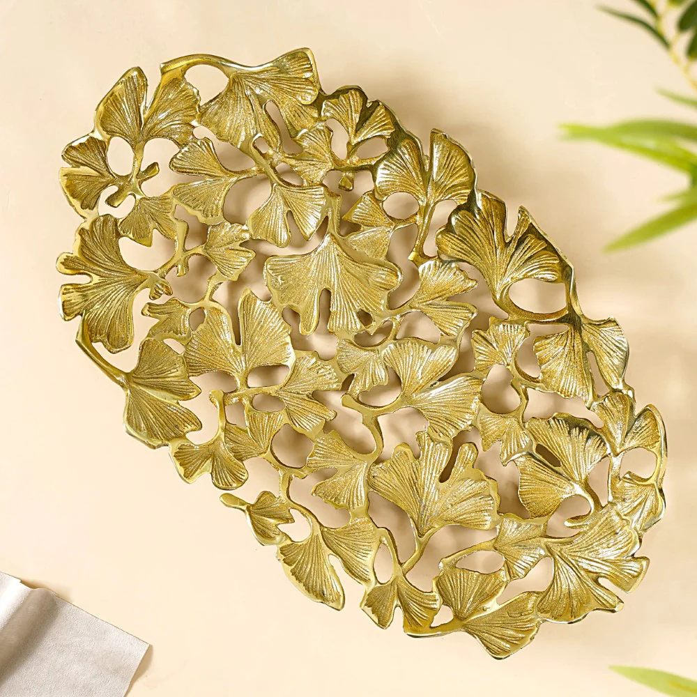 Platter Tray For Home Decor Gold 20 Inch - Image 7